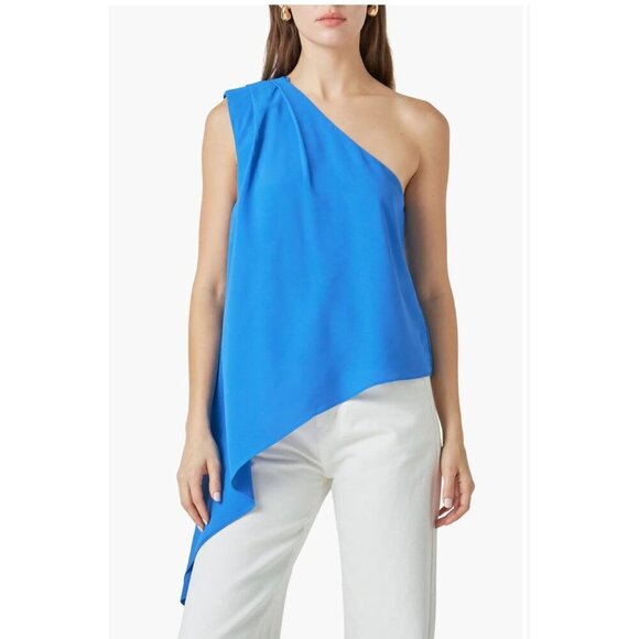 Endless Rose Asymmetric One-Shoulder Top NWOT - Size L - Picture 1 of 7